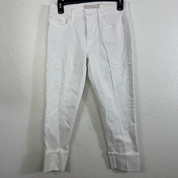 Joe's Jeans Annie White Ankle Cropped cuffed size 27 causal Denim Jeans - Picture 2 of 9